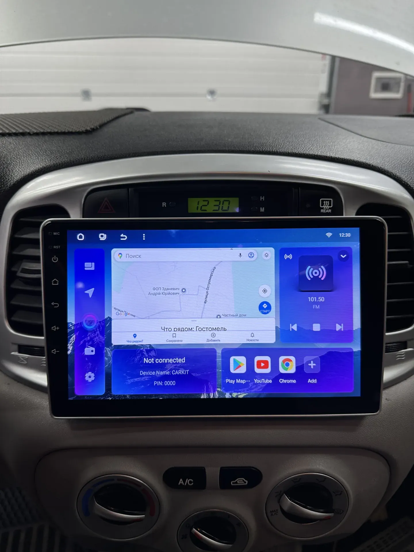 Android-магнітола Hyundai Accent після встановлення